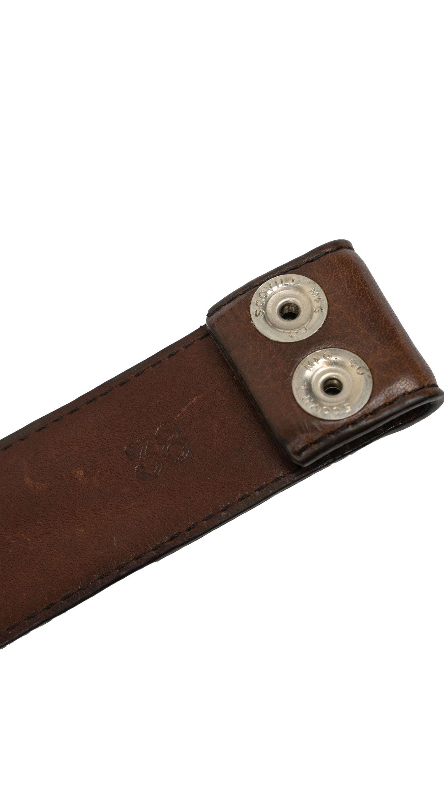 Brown Leather Belt Strap