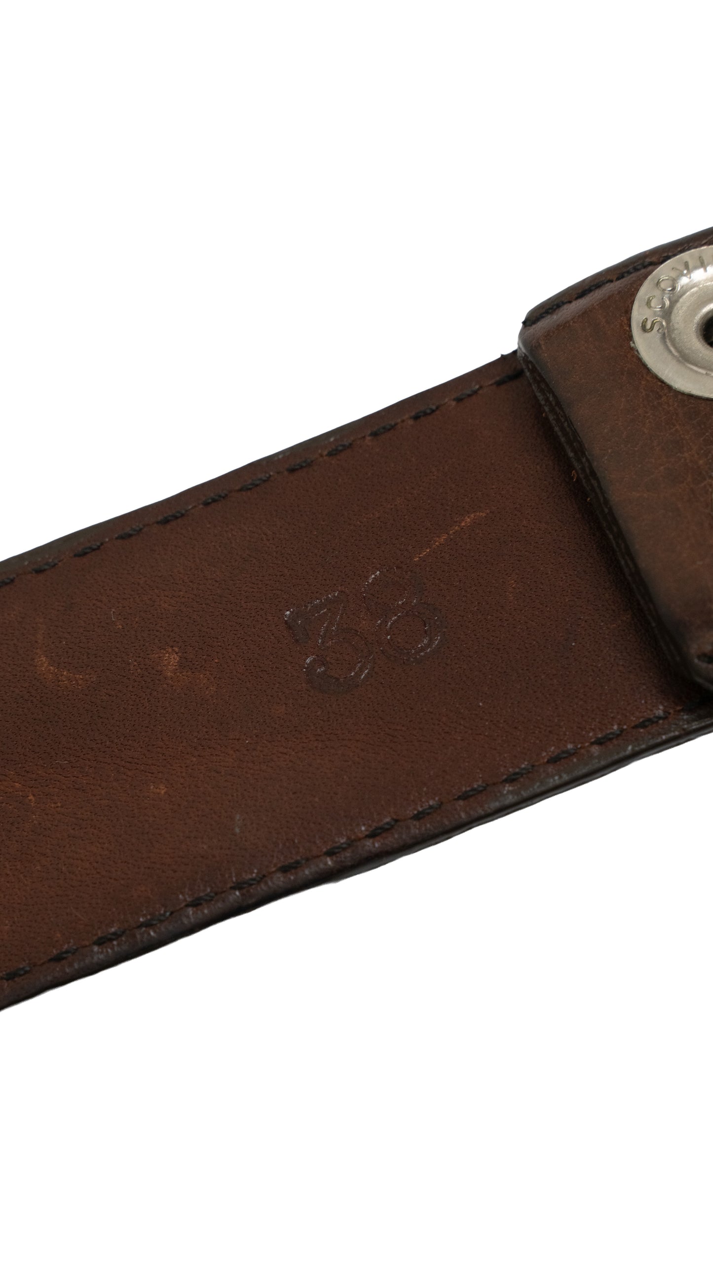 Brown Leather Belt Strap