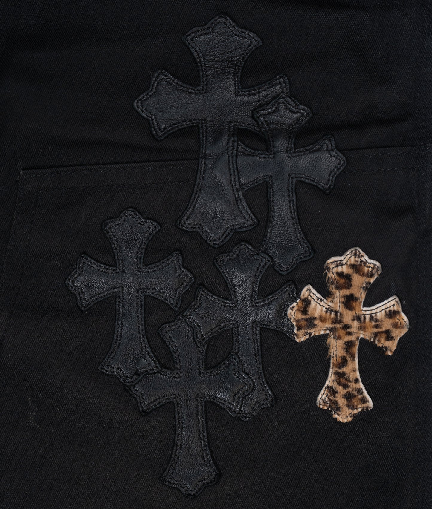 Cheetah Cross Patch Double Knee Carpenter Pants