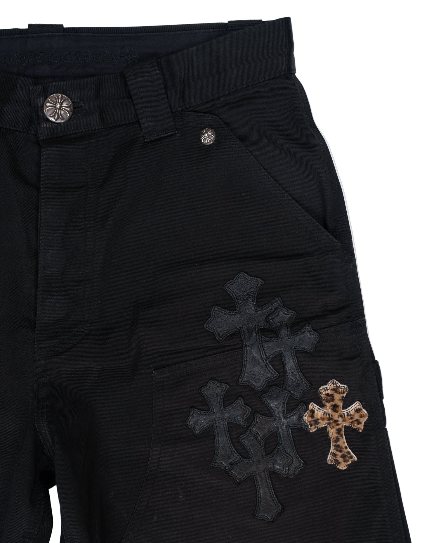 Cheetah Cross Patch Double Knee Carpenter Pants
