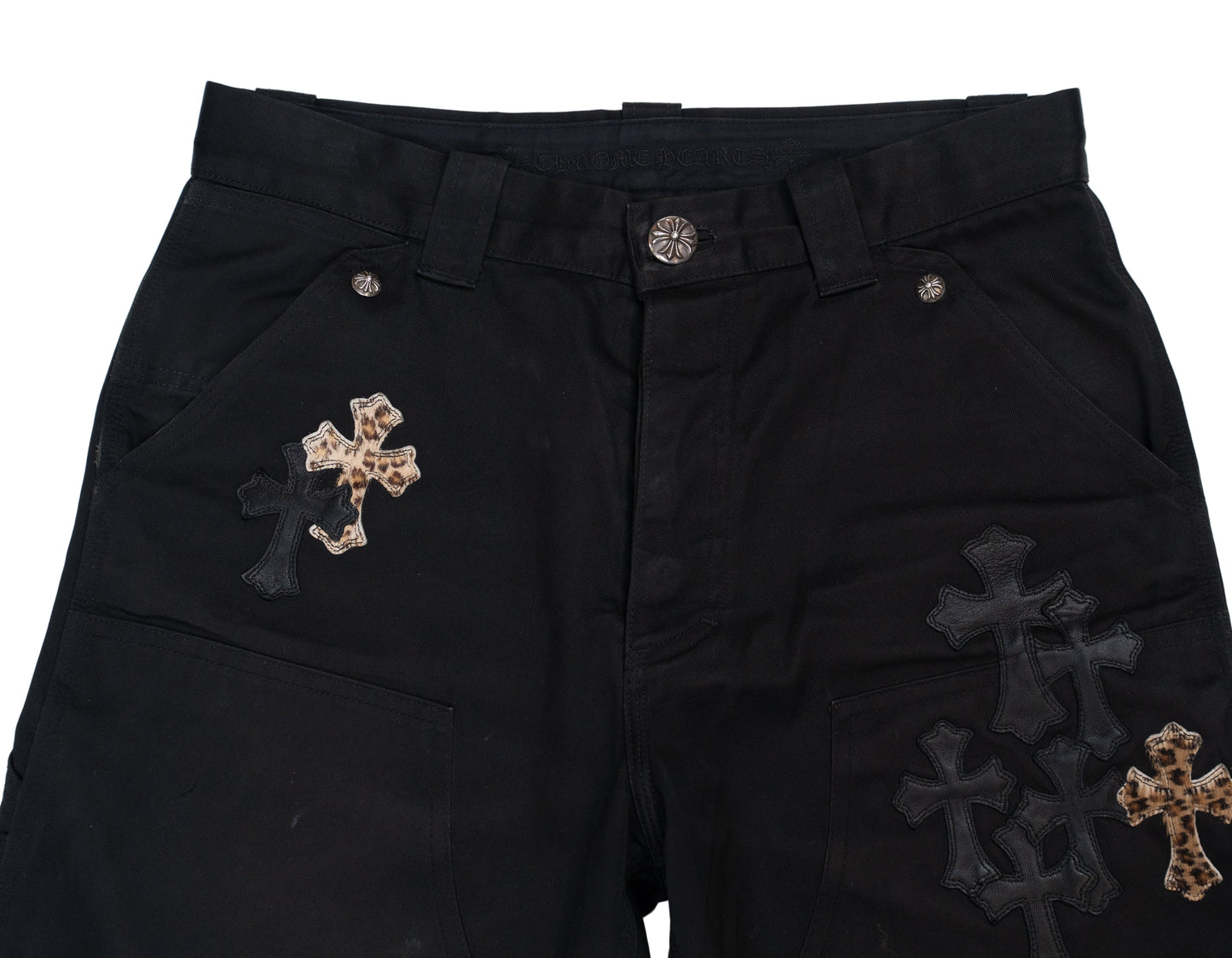 Cheetah Cross Patch Double Knee Carpenter Pants