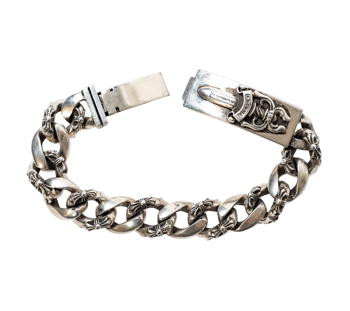 Fancy Link Dagger ID Bracelet