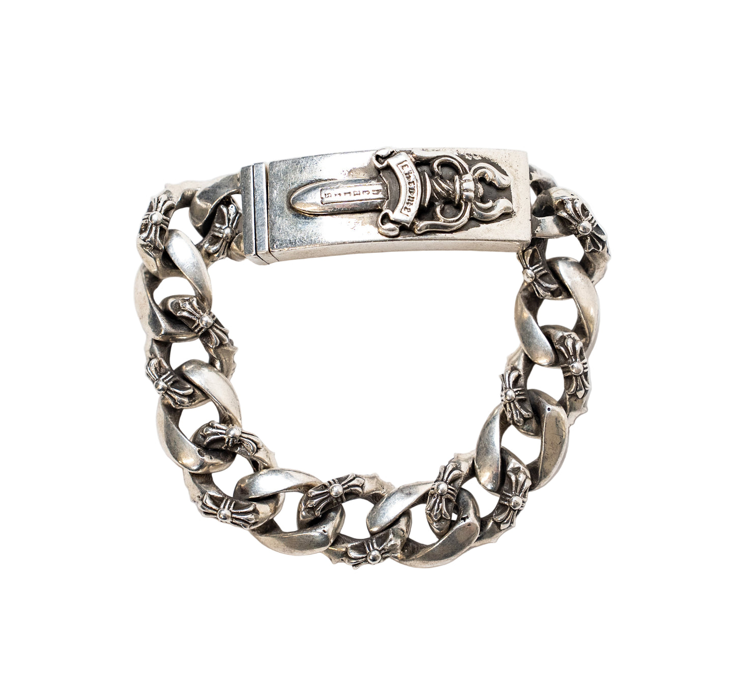 Fancy Link Dagger ID Bracelet