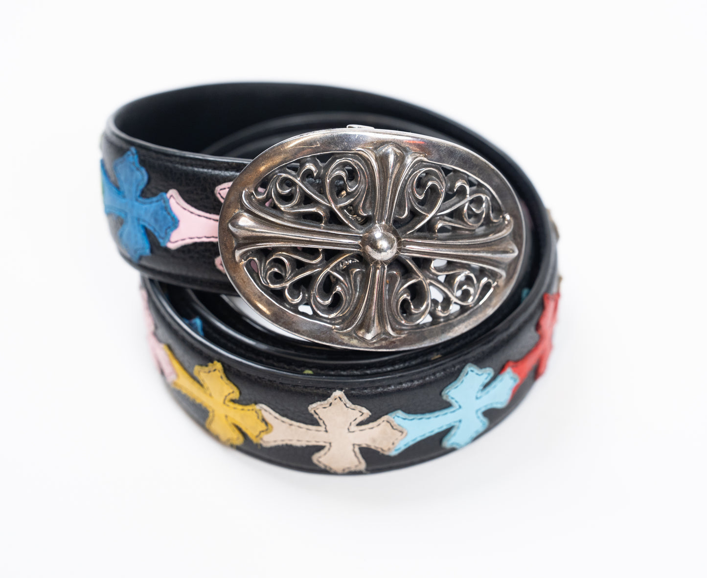 Silver Oval Belt Buckle