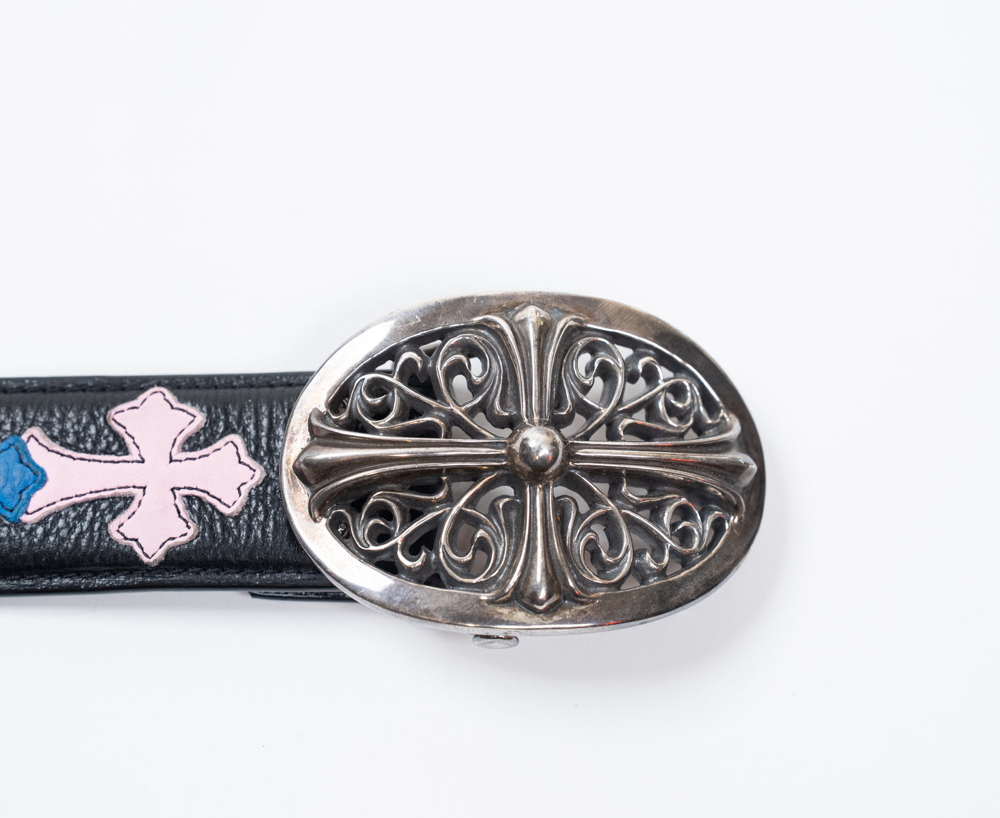 Silver Oval Belt Buckle
