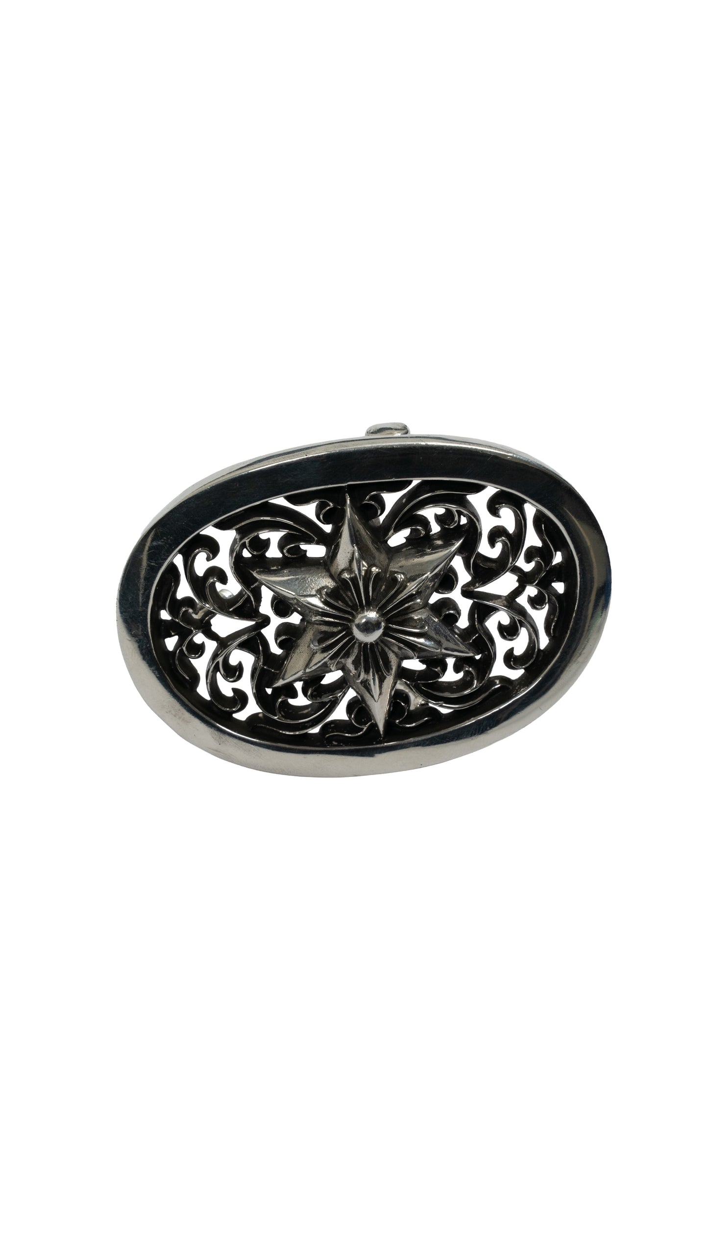 XL Oval Star Belt Buckle