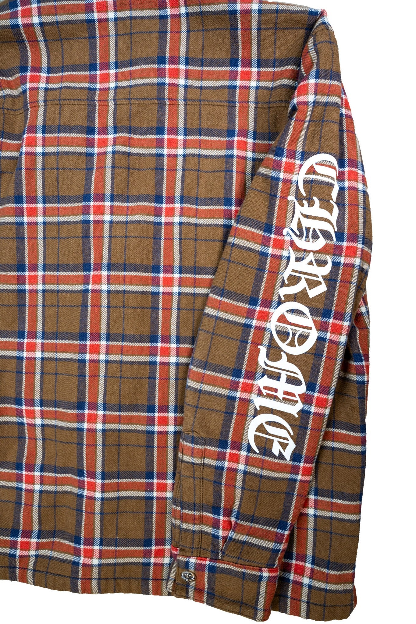 Red & White Fleur Padded Flannel