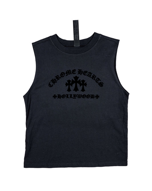 Triple Cross Hollywood Black Tank Top