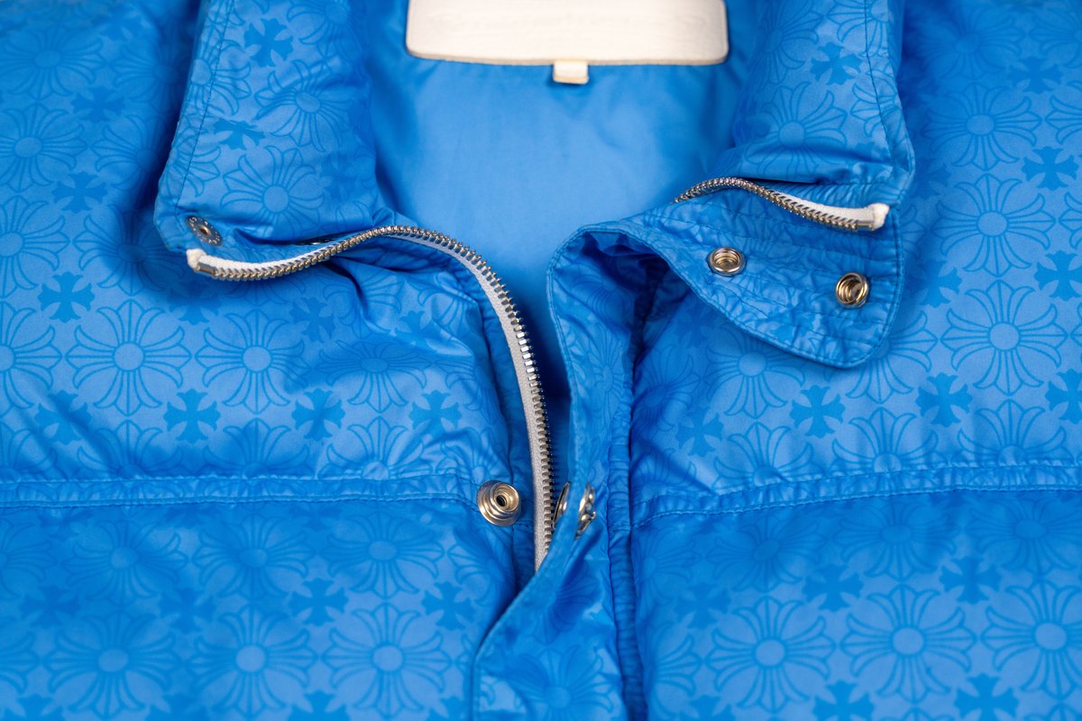 Monogram Stiff Puffer Vest 'Blue'