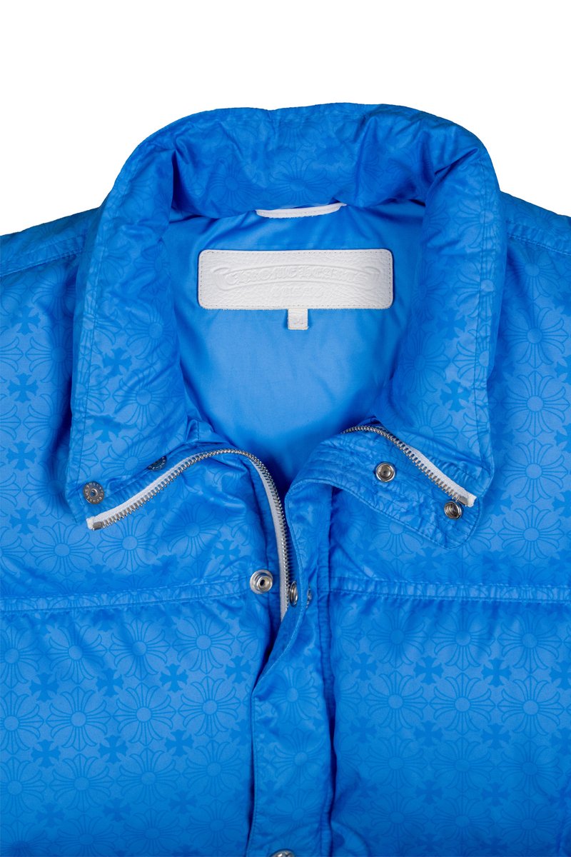 Monogram Stiff Puffer Vest 'Blue'