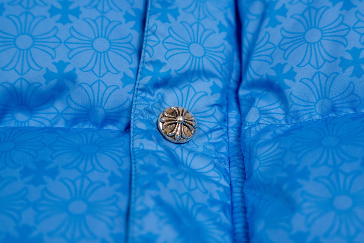 Monogram Stiff Puffer Vest 'Blue'