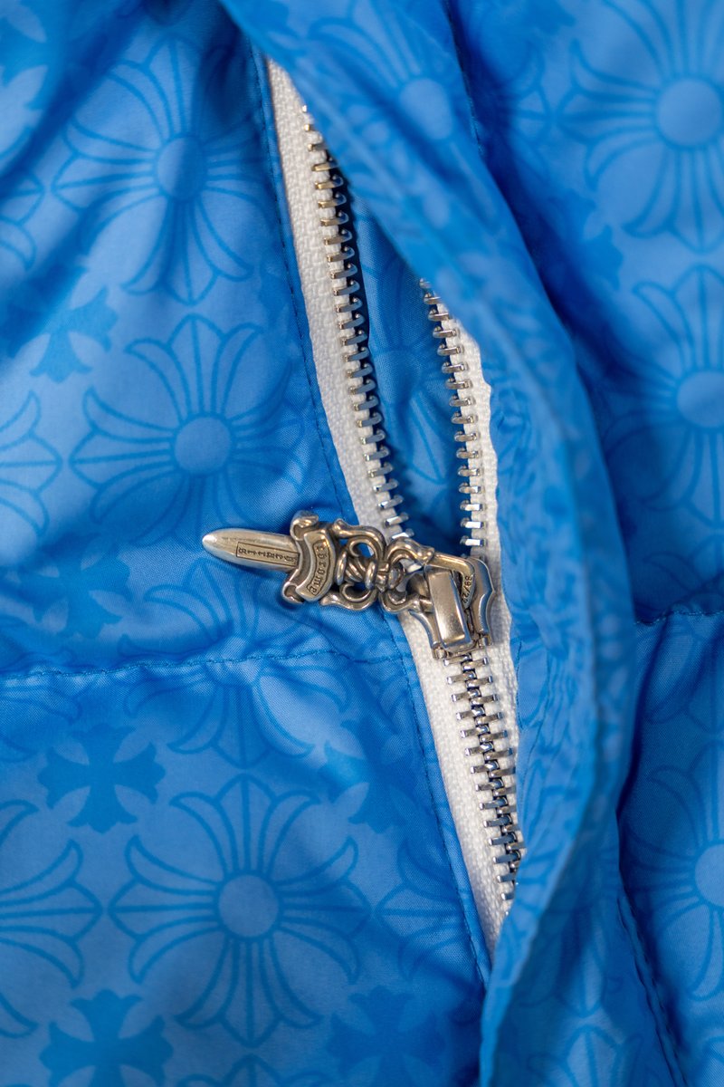 Monogram Stiff Puffer Vest 'Blue'