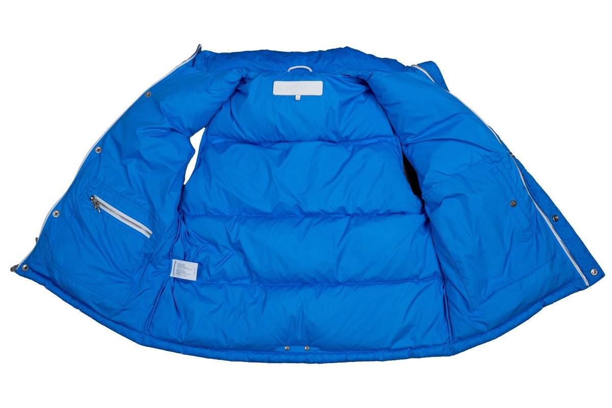 Monogram Stiff Puffer Vest 'Blue'