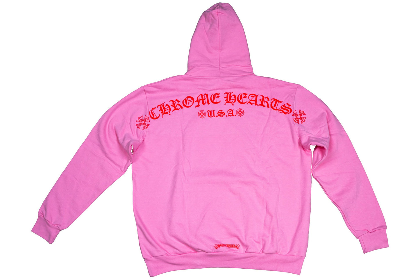 USA Script Logo Pink Pullover Hoodie
