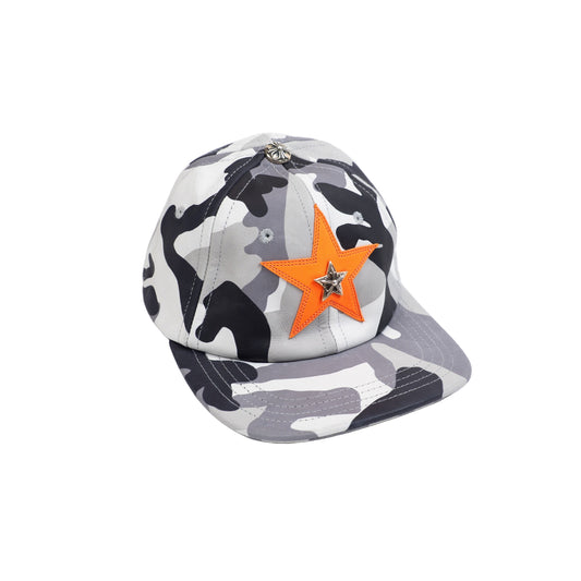 Orange/Camo Star Patch Hat