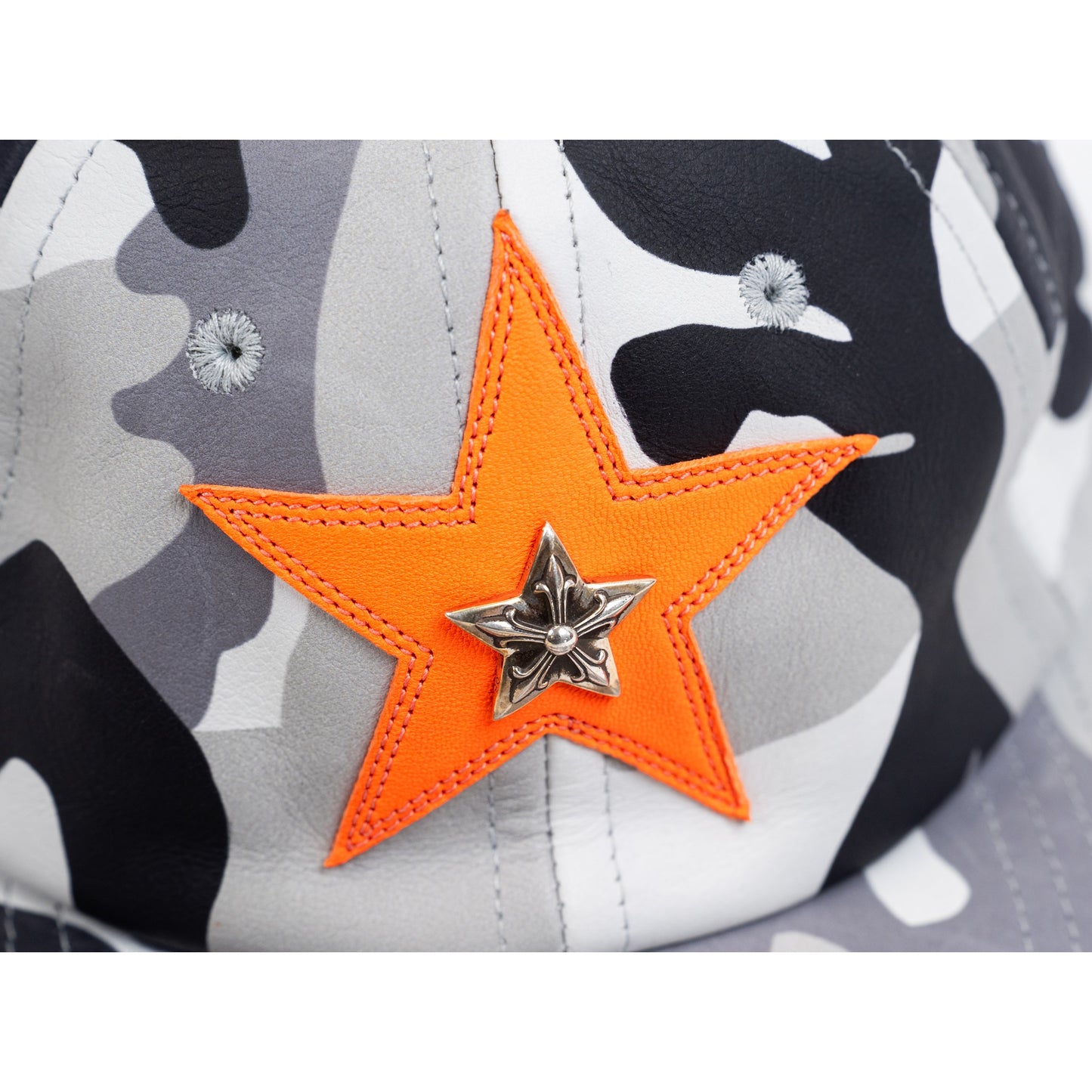 Orange/Camo Star Patch Hat