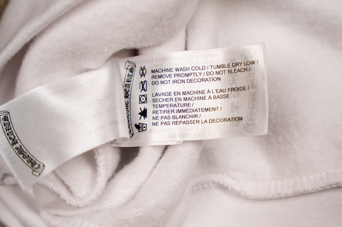 Horseshoe Floral Sleeve White Crewneck Sweatshirt