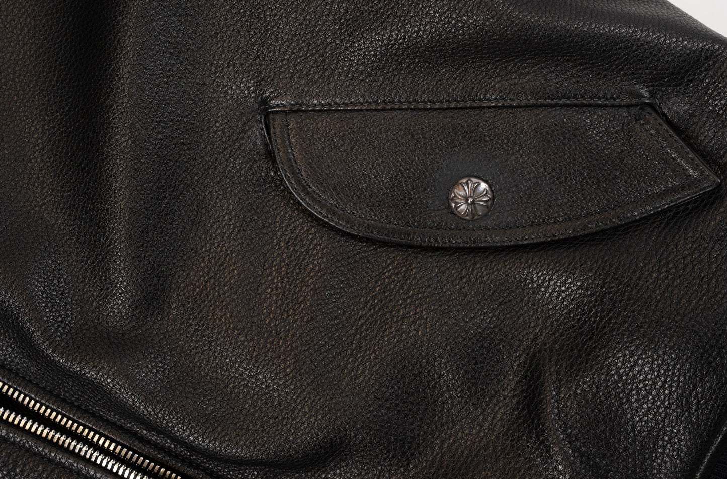 Black Silver Dagger Leather Jacket