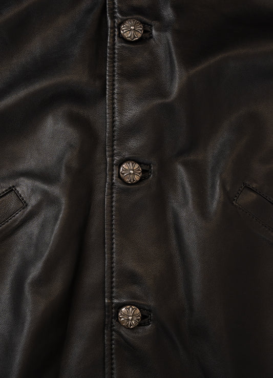 Black & Red Floral Patch Fleur Chomper Jacket