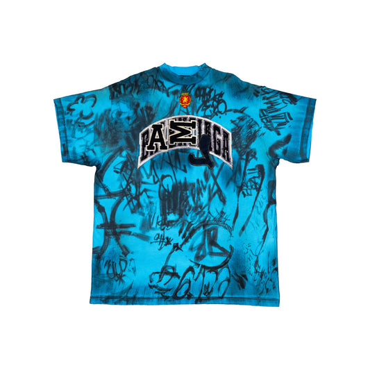 Skater Graffiti T-Shirt 'Blue'