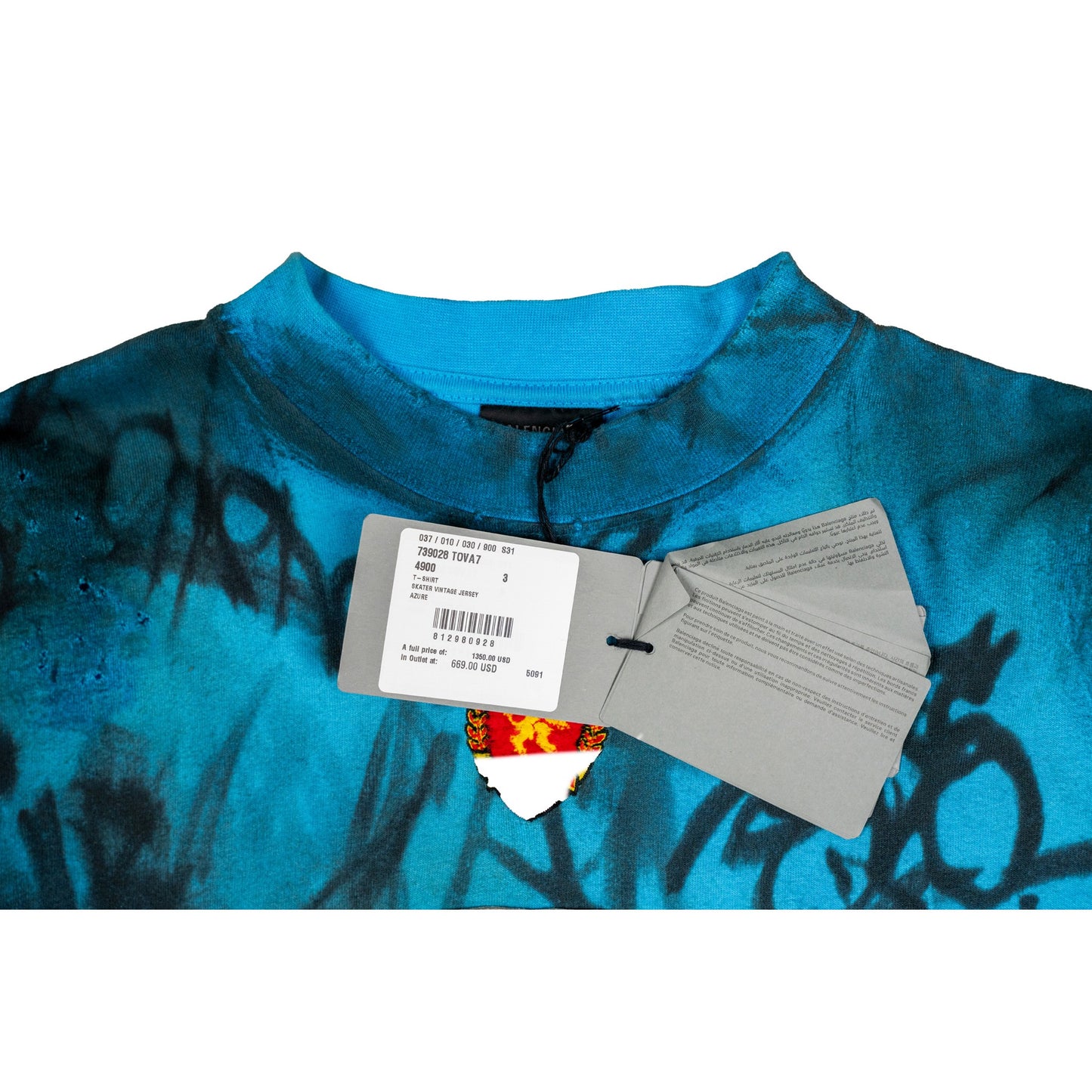 Skater Graffiti T-Shirt 'Blue'
