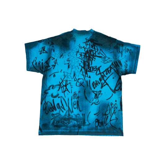 Skater Graffiti T-Shirt 'Blue'