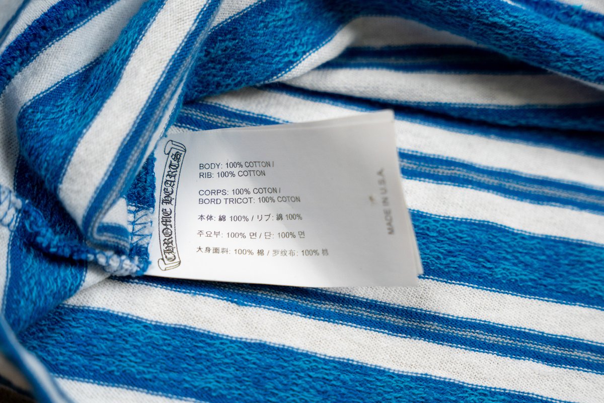 Blue Script Logo Long Sleeve Polo