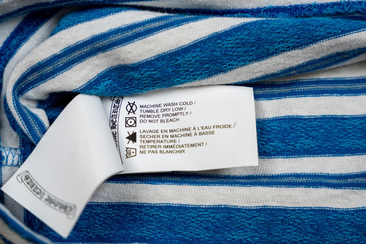 Blue Script Logo Long Sleeve Polo