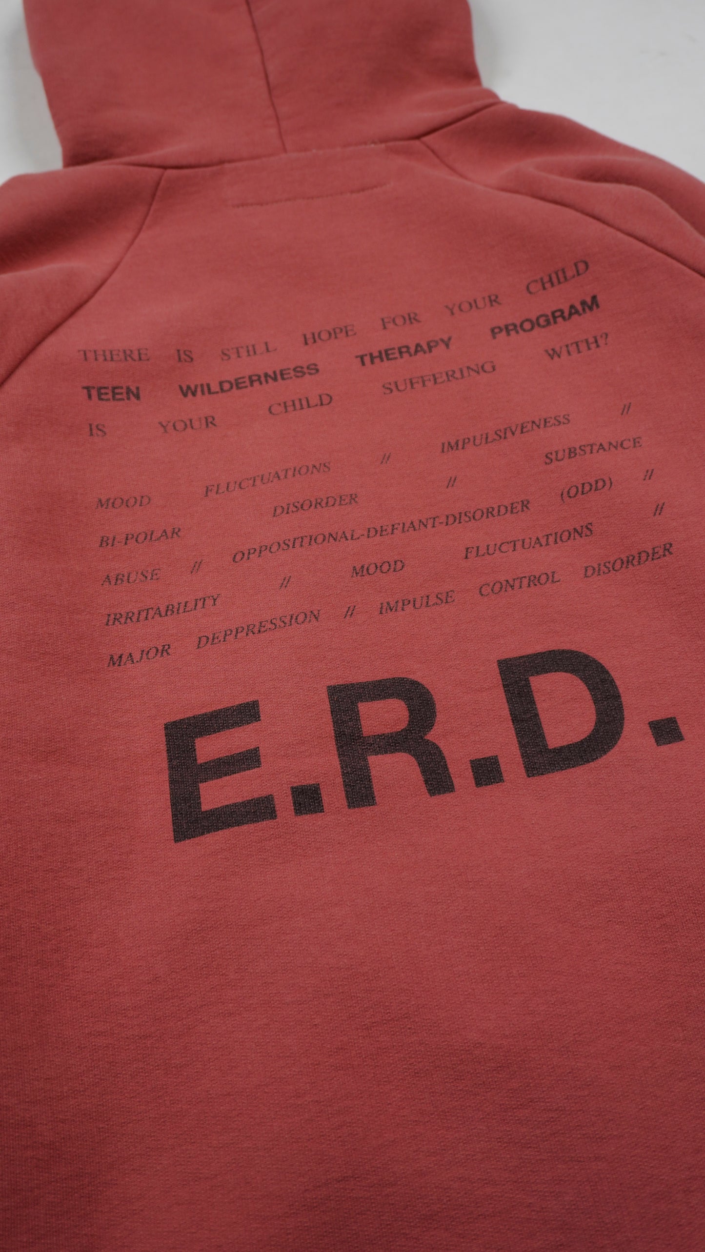 Teen Wilderness Therapy Red Hoodie