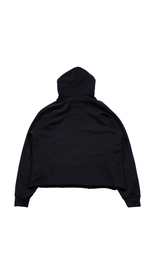 Crashed Porsche Raw-Hem Hoodie