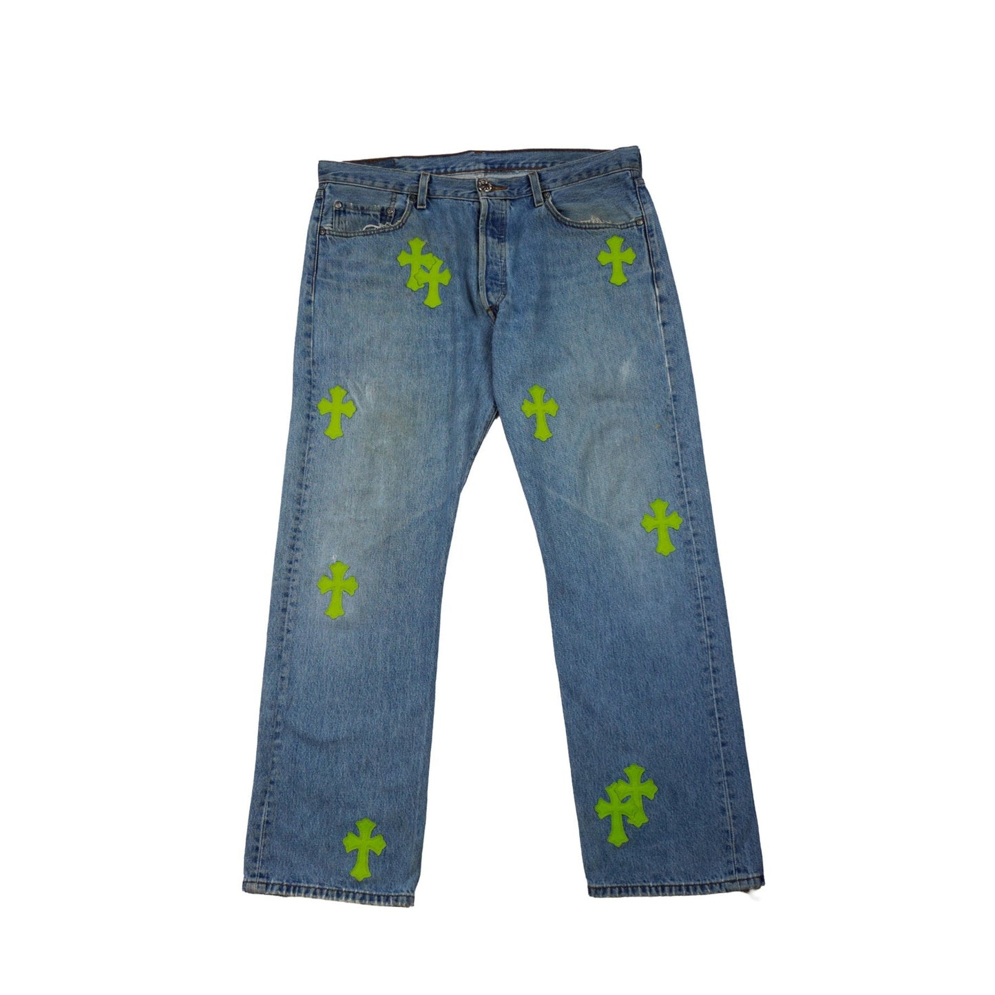 501 Levi's Lime Patches