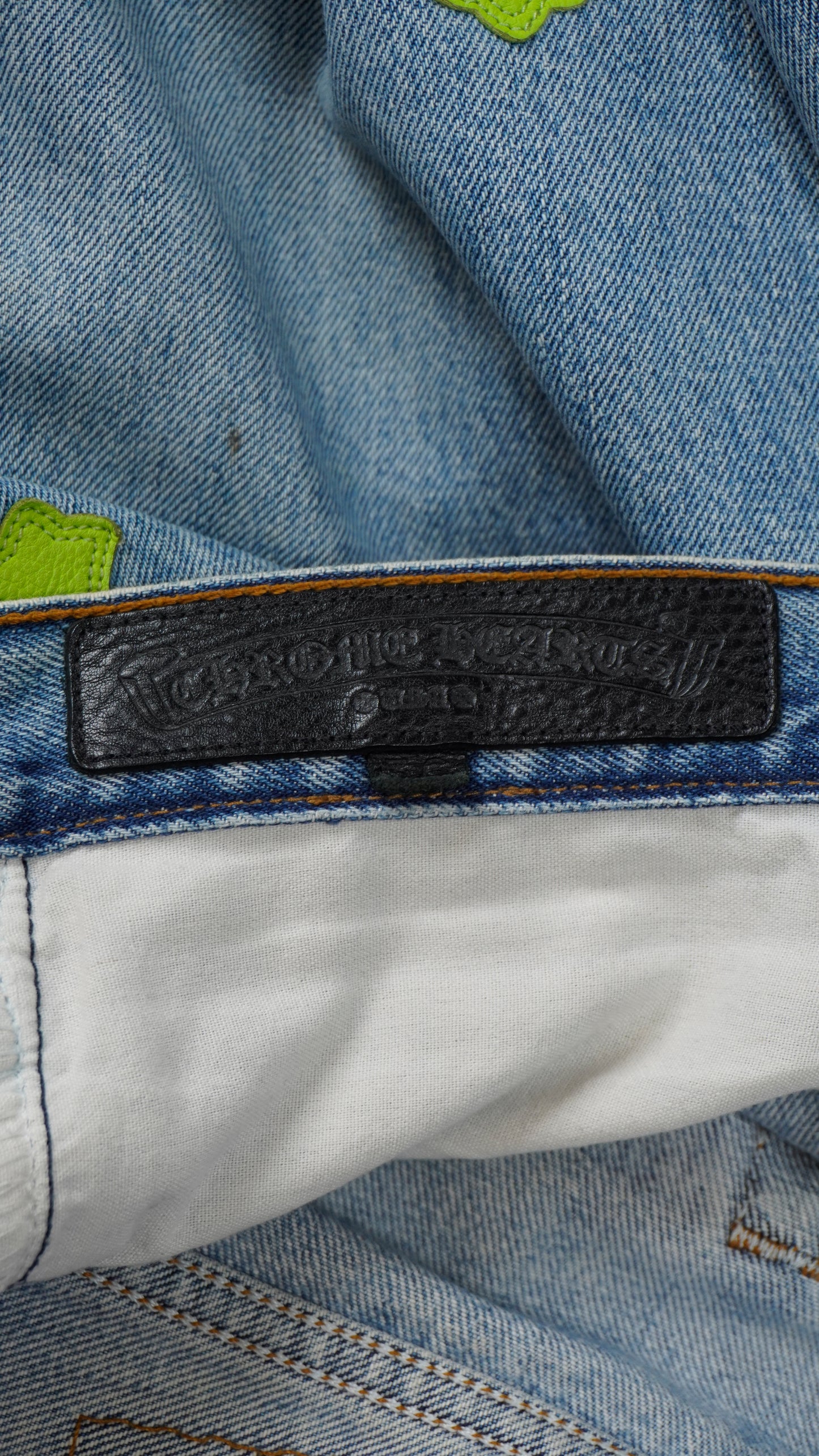 501 Levi's Lime Patches