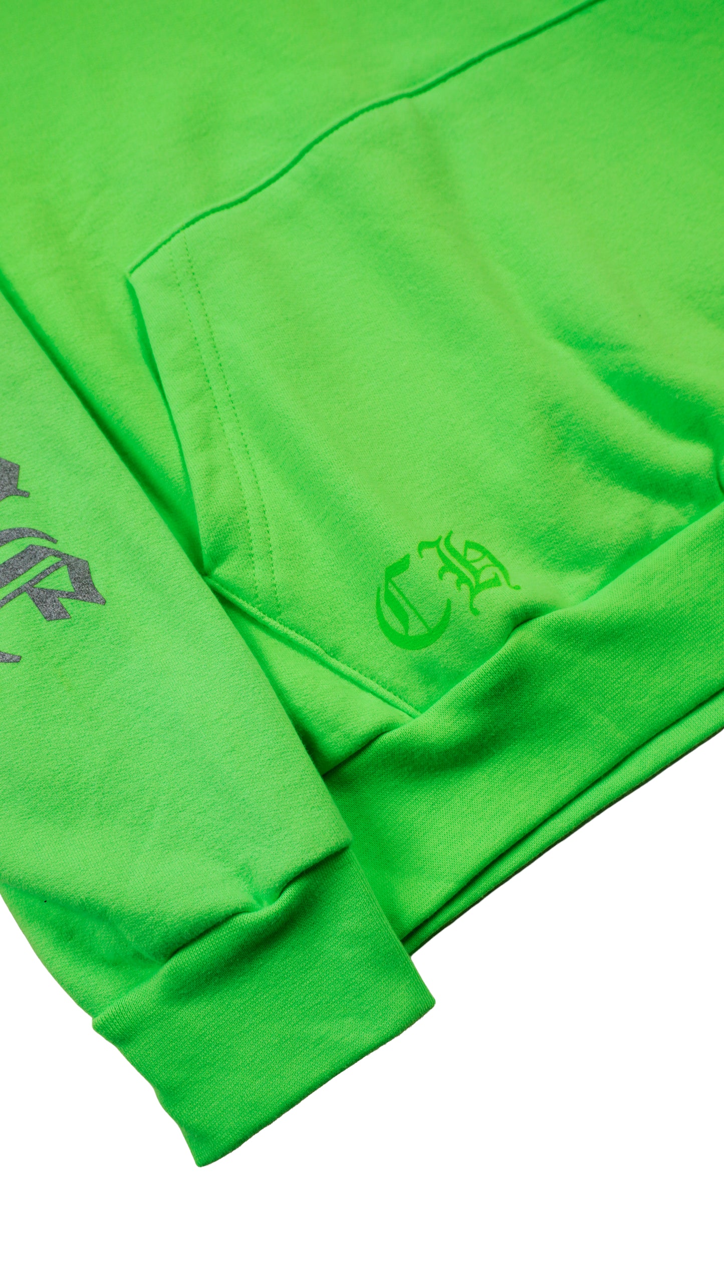 Miami Exclusive Script Logo Neon Green Hoodie