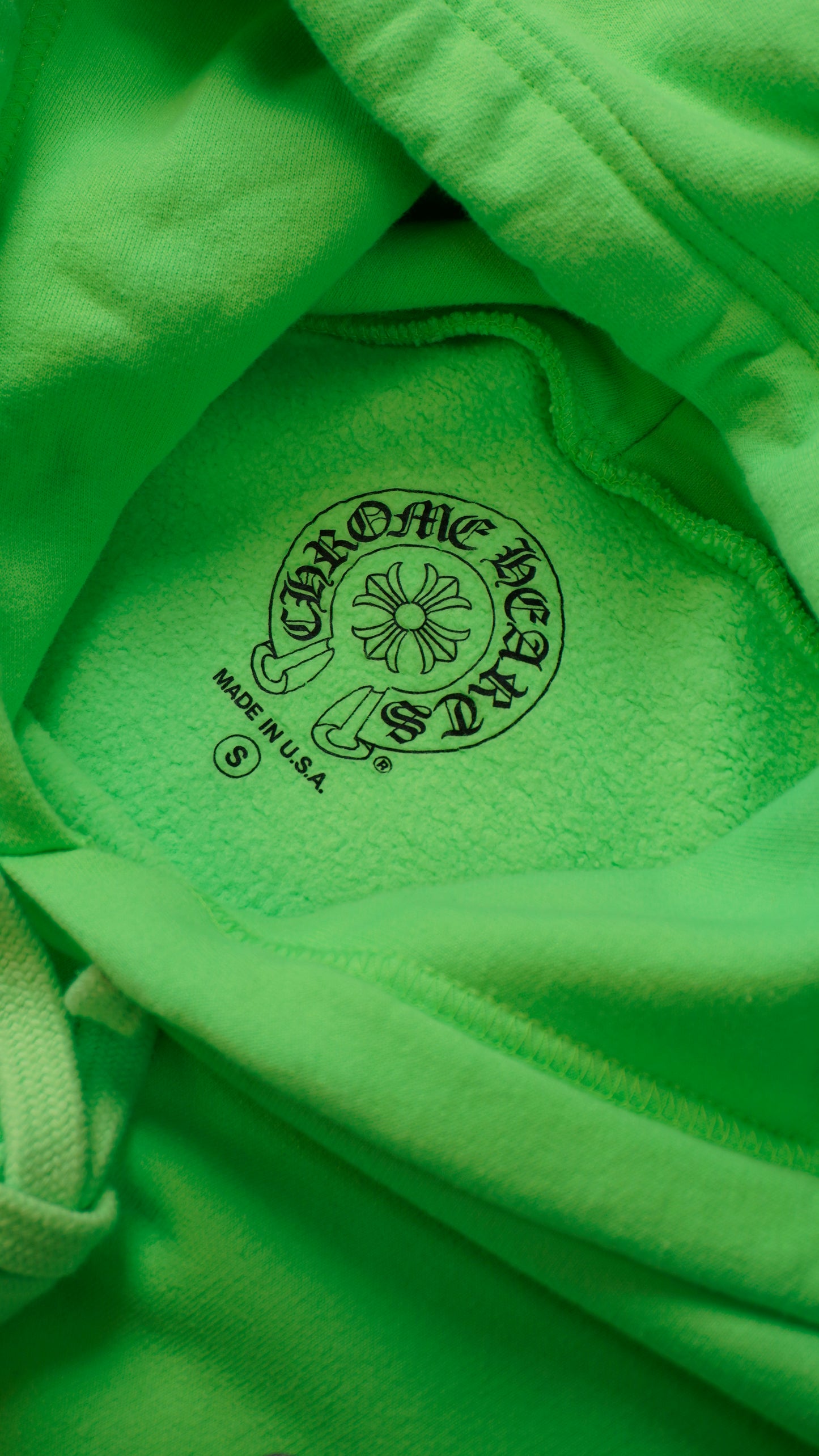 Miami Exclusive Script Logo Neon Green Hoodie