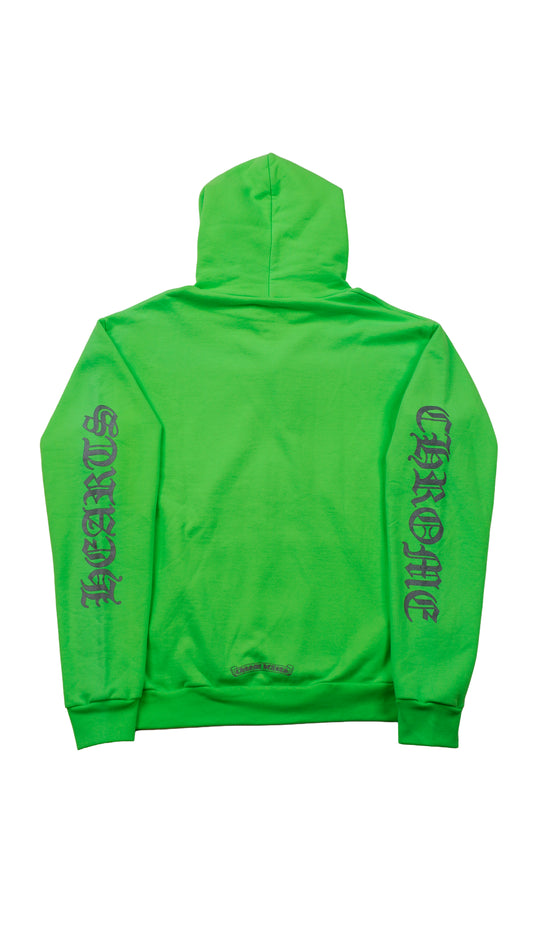 Miami Exclusive Script Logo Neon Green Hoodie