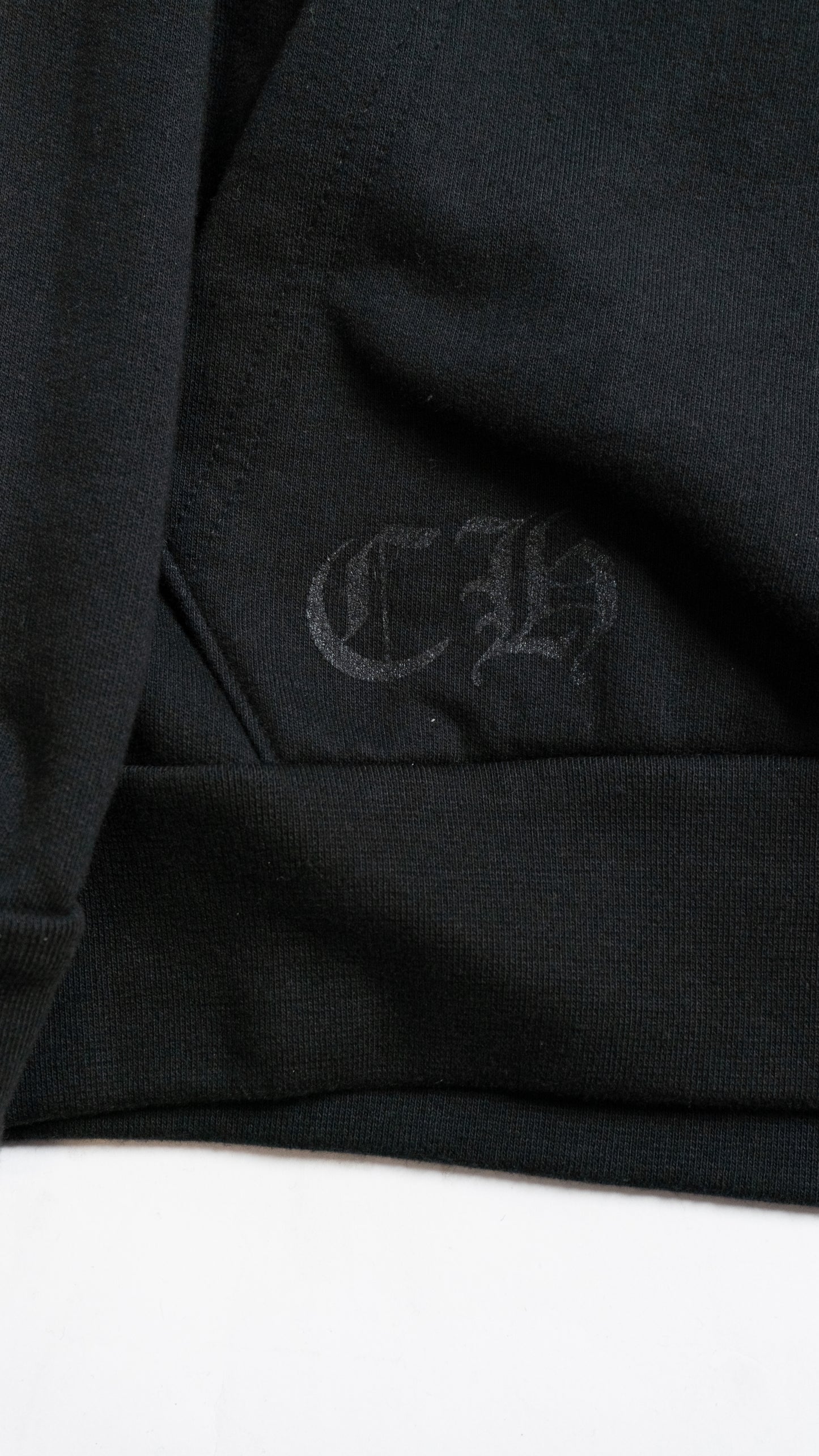 Black Scroll Logo Pullover Hoodie