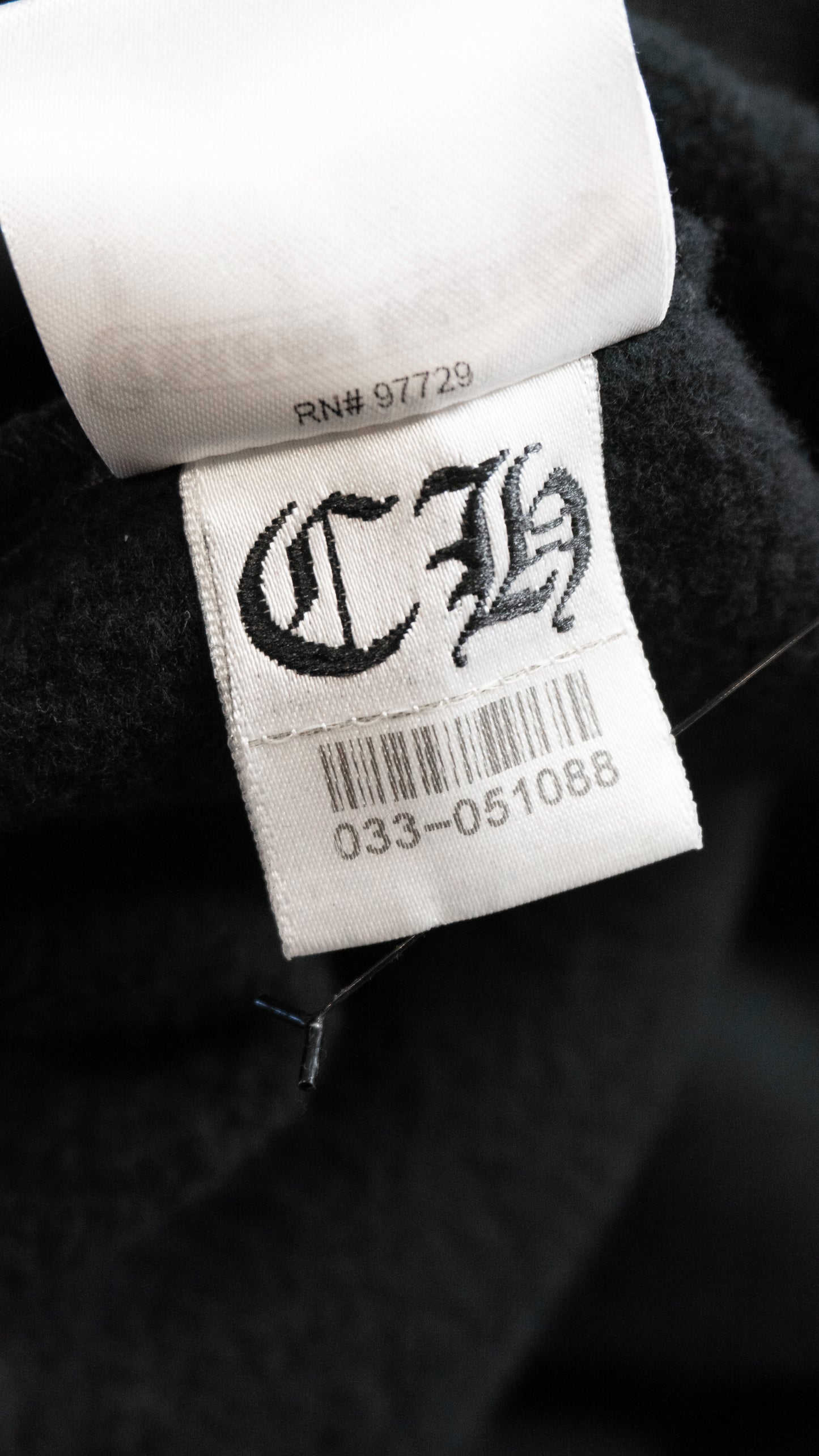 Black Scroll Logo Pullover Hoodie