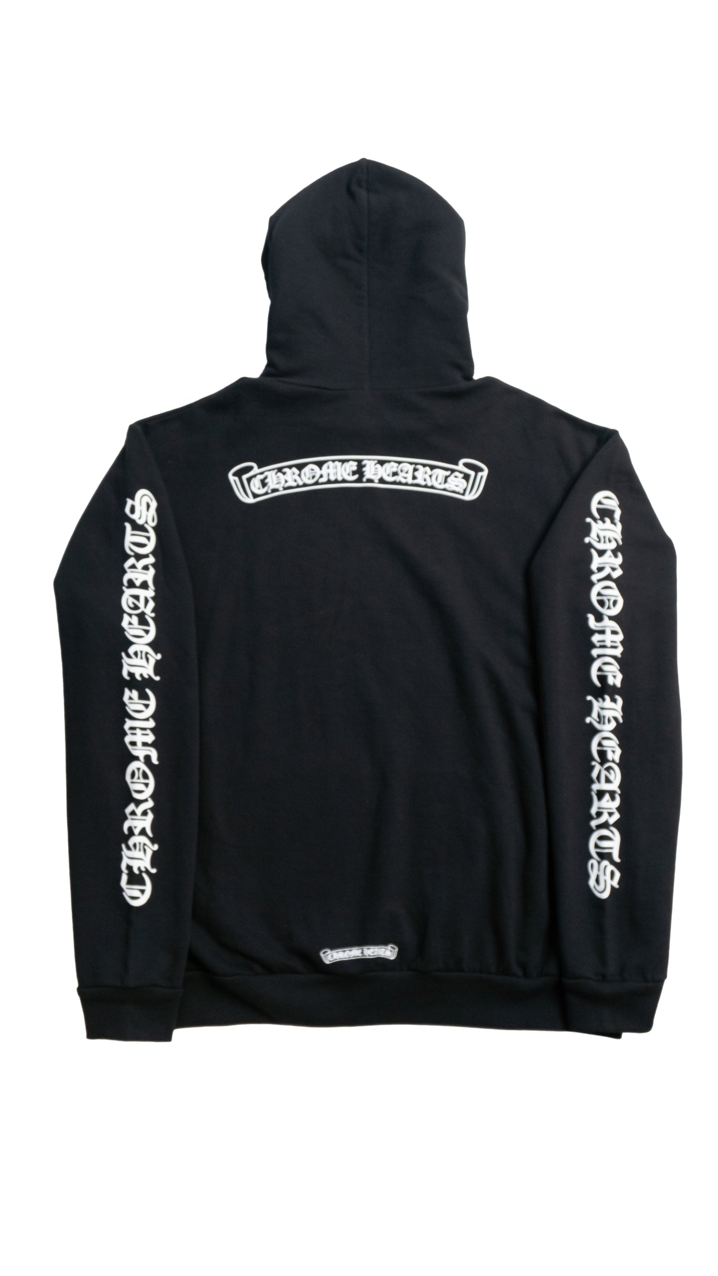 Black Scroll Logo Pullover Hoodie