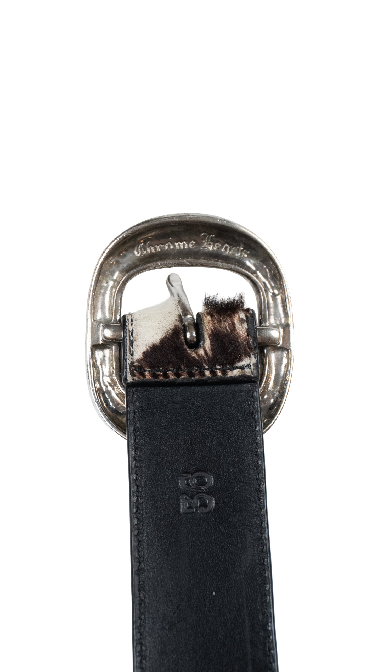 Brown Zebra Hair Gunslinger Belt