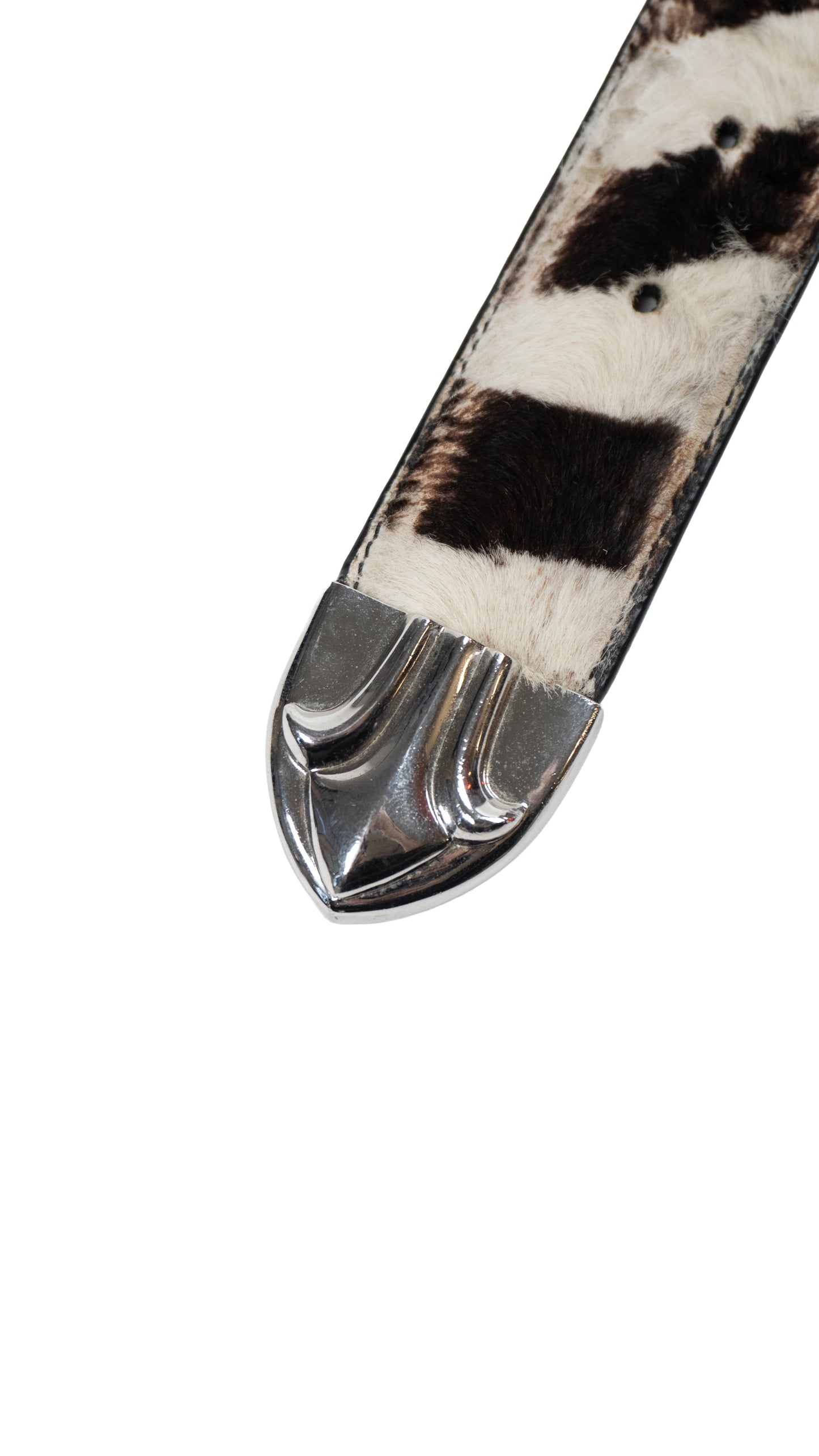 Brown Zebra Hair Gunslinger Belt