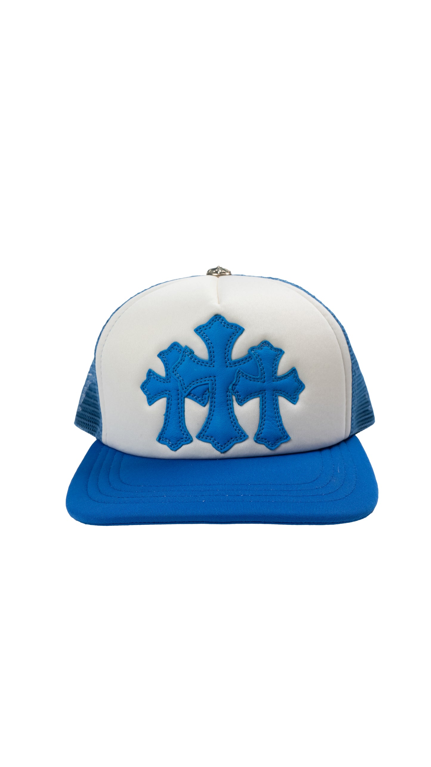 Cemetery Trucker Hat 'Neon Blue'
