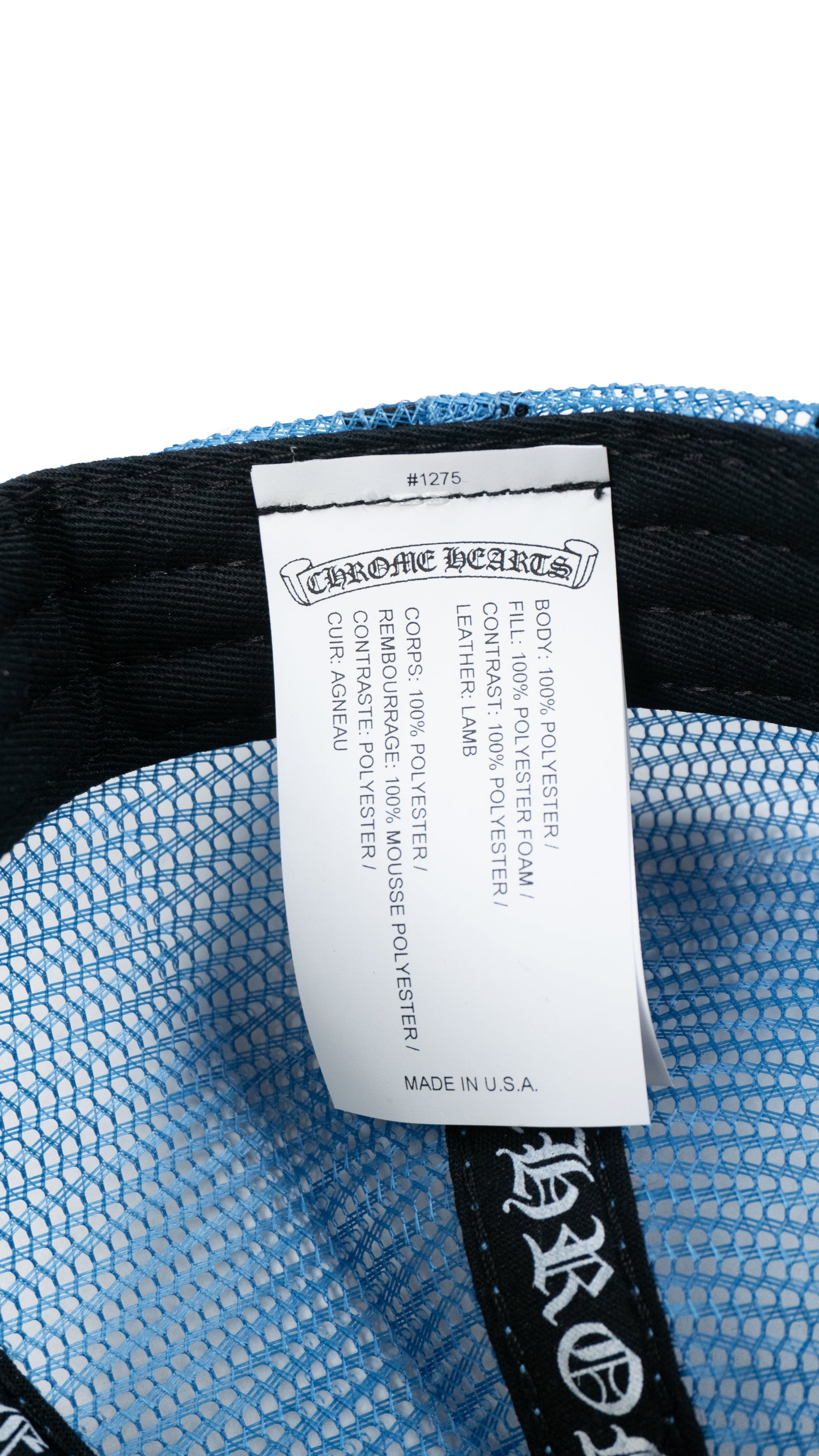 Cemetery Trucker Hat 'Neon Blue'