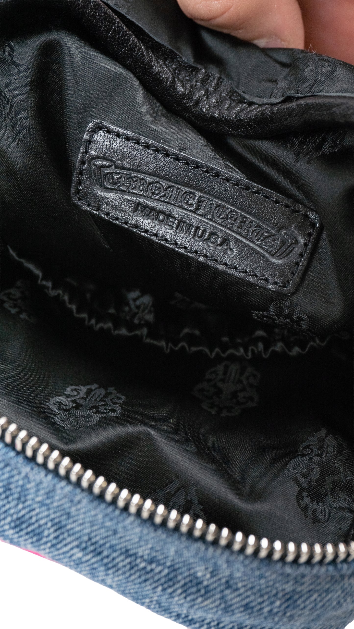 Miami Art Basel Multi-Color Cross Patch Denim Taka Bag