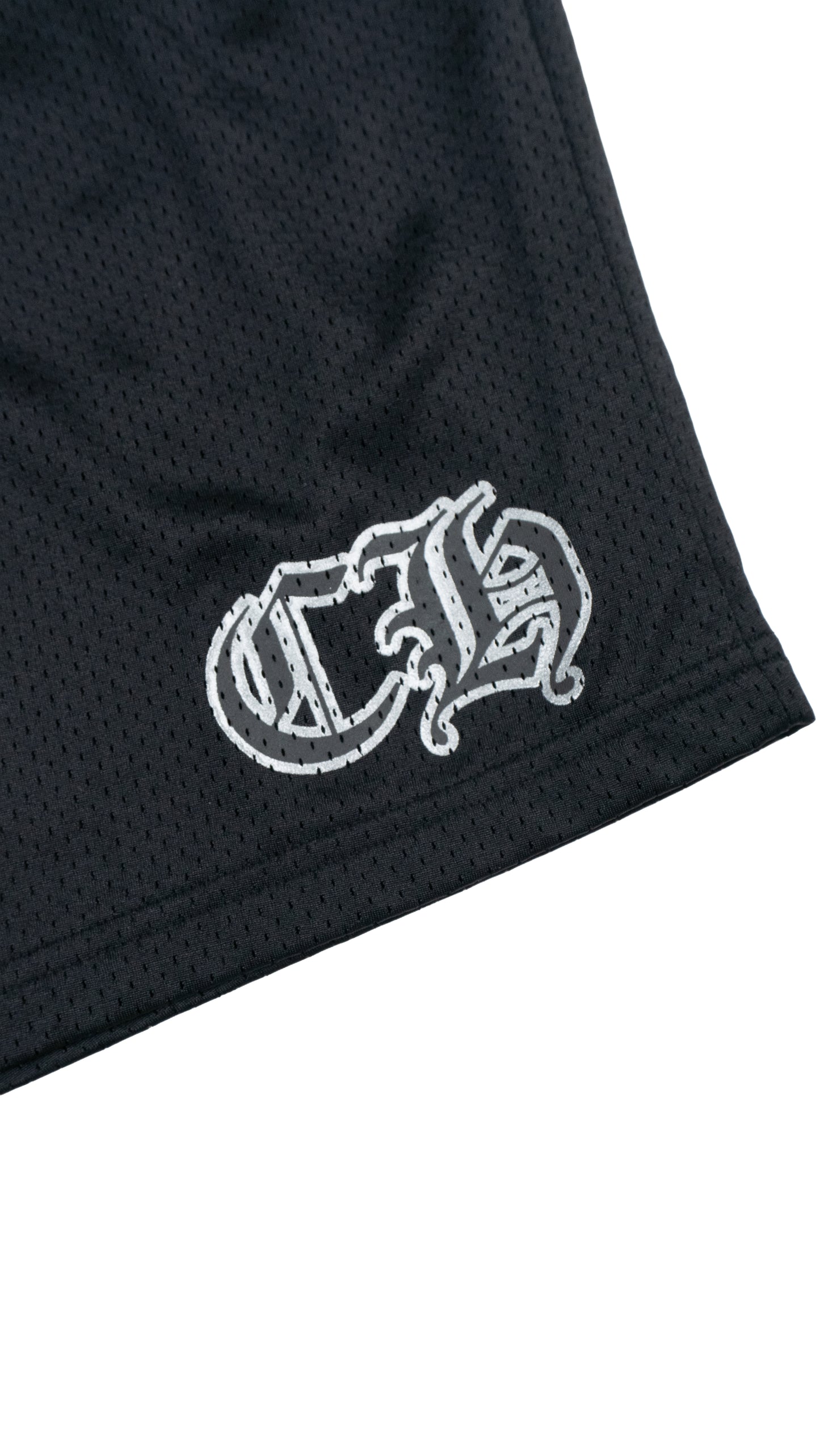 Black Mesh Shorts