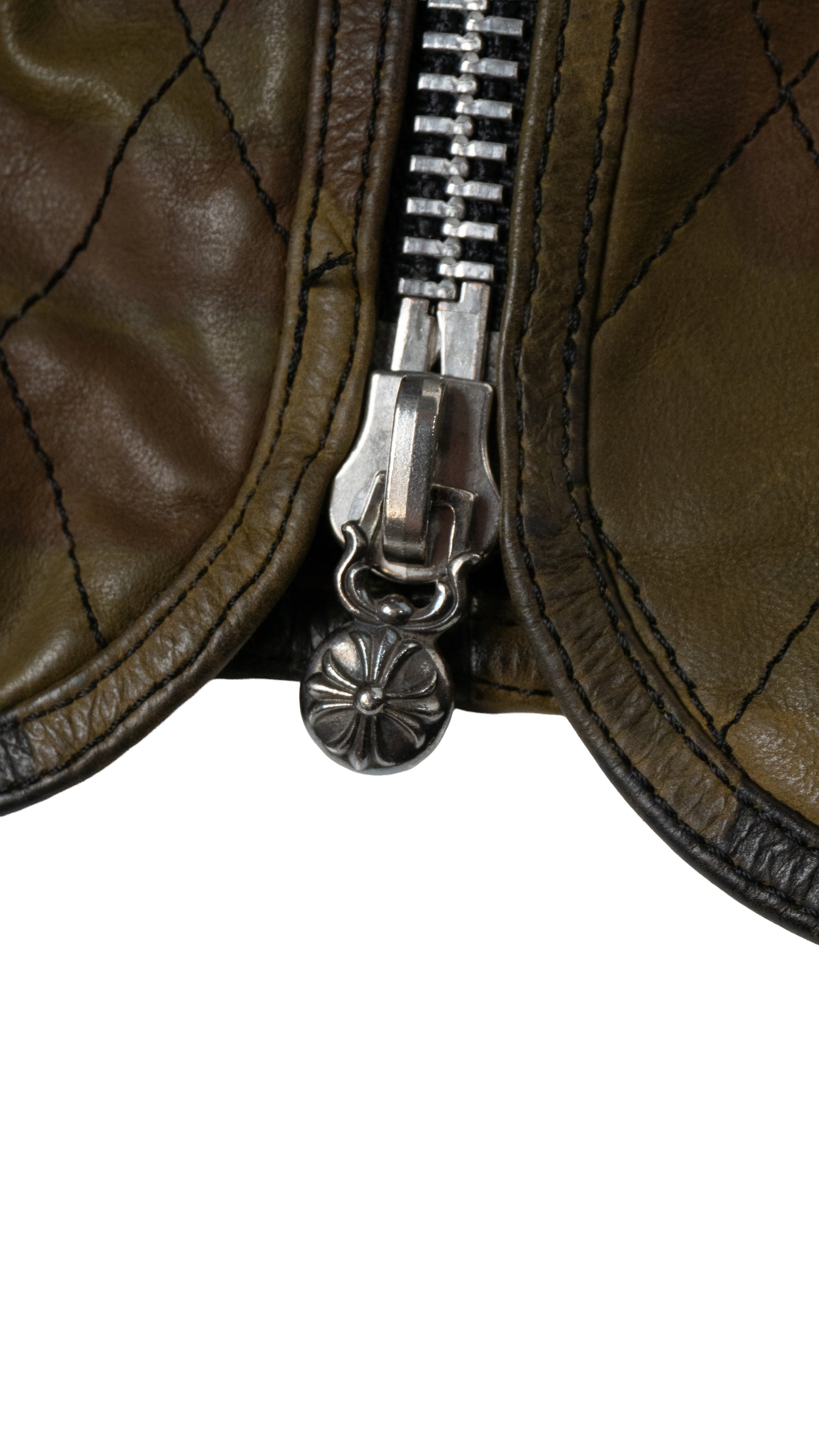 Camo Leather Spine Vest