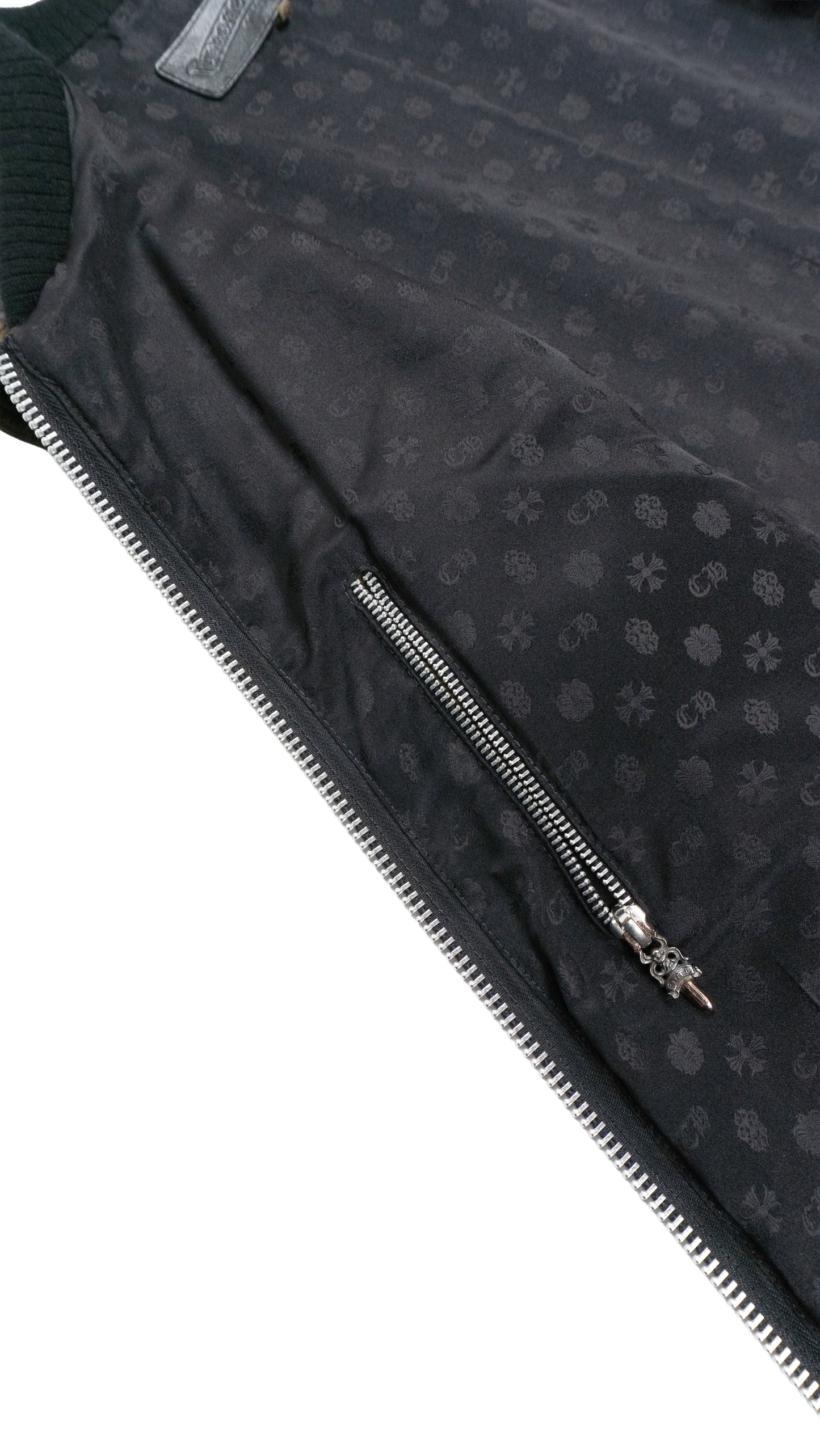 Camo Leather Spine Vest