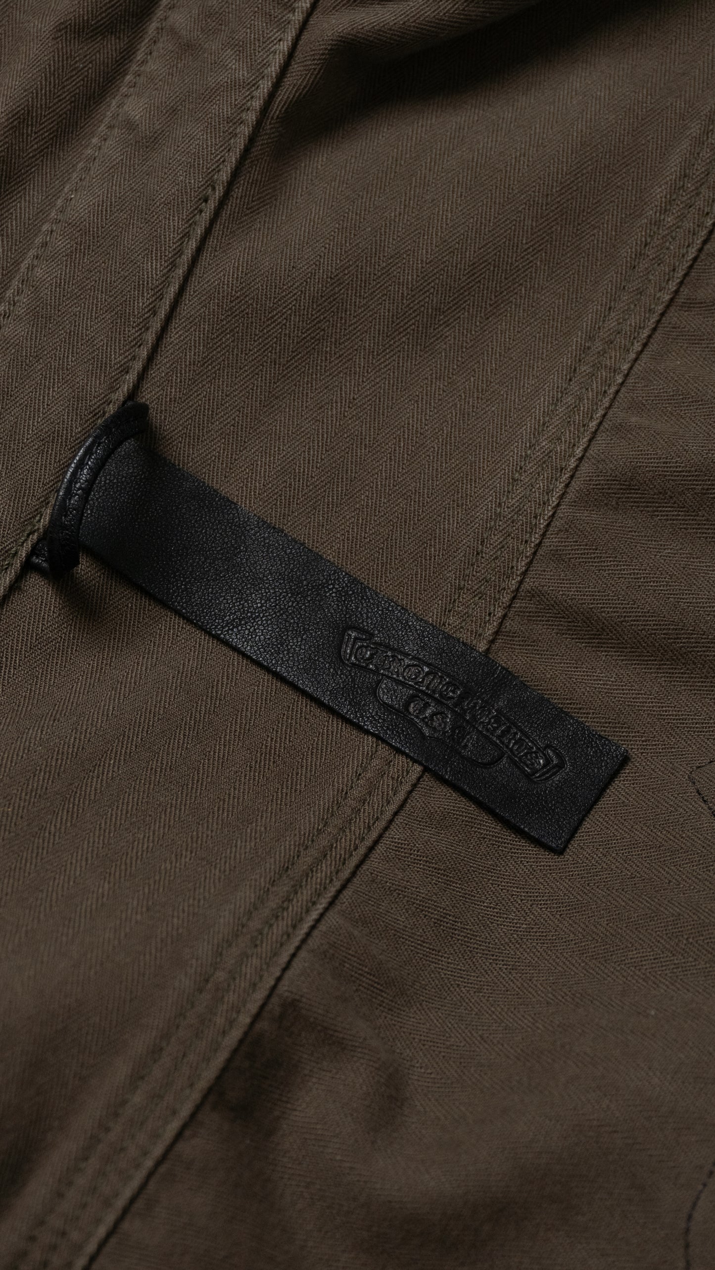 Work Dog With Leather Fleur Patch Jacket