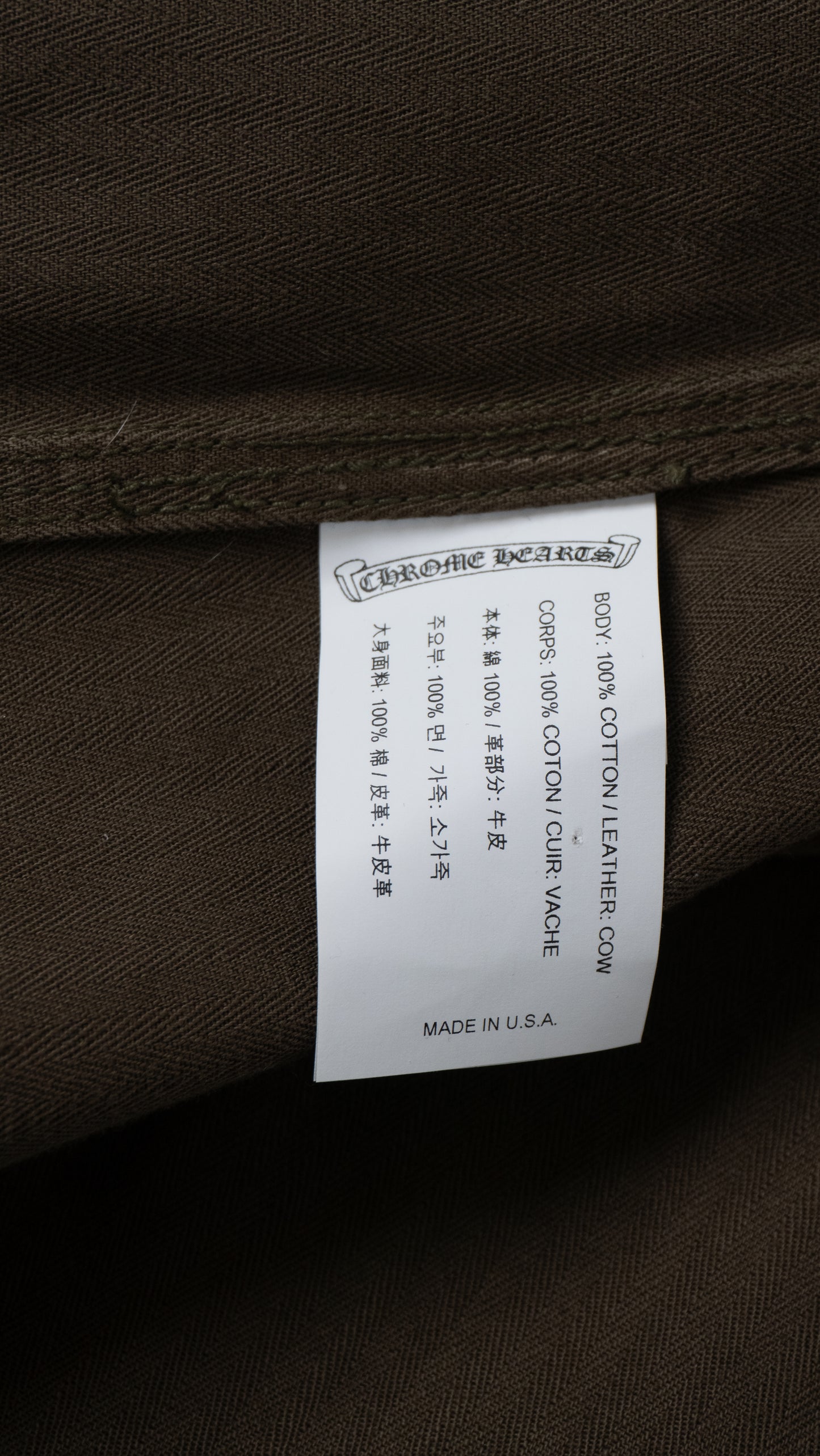 Work Dog With Leather Fleur Patch Jacket