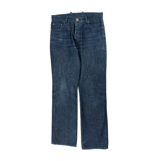 Dark Wash Fleur Knee Jeans 'Richard Stark'