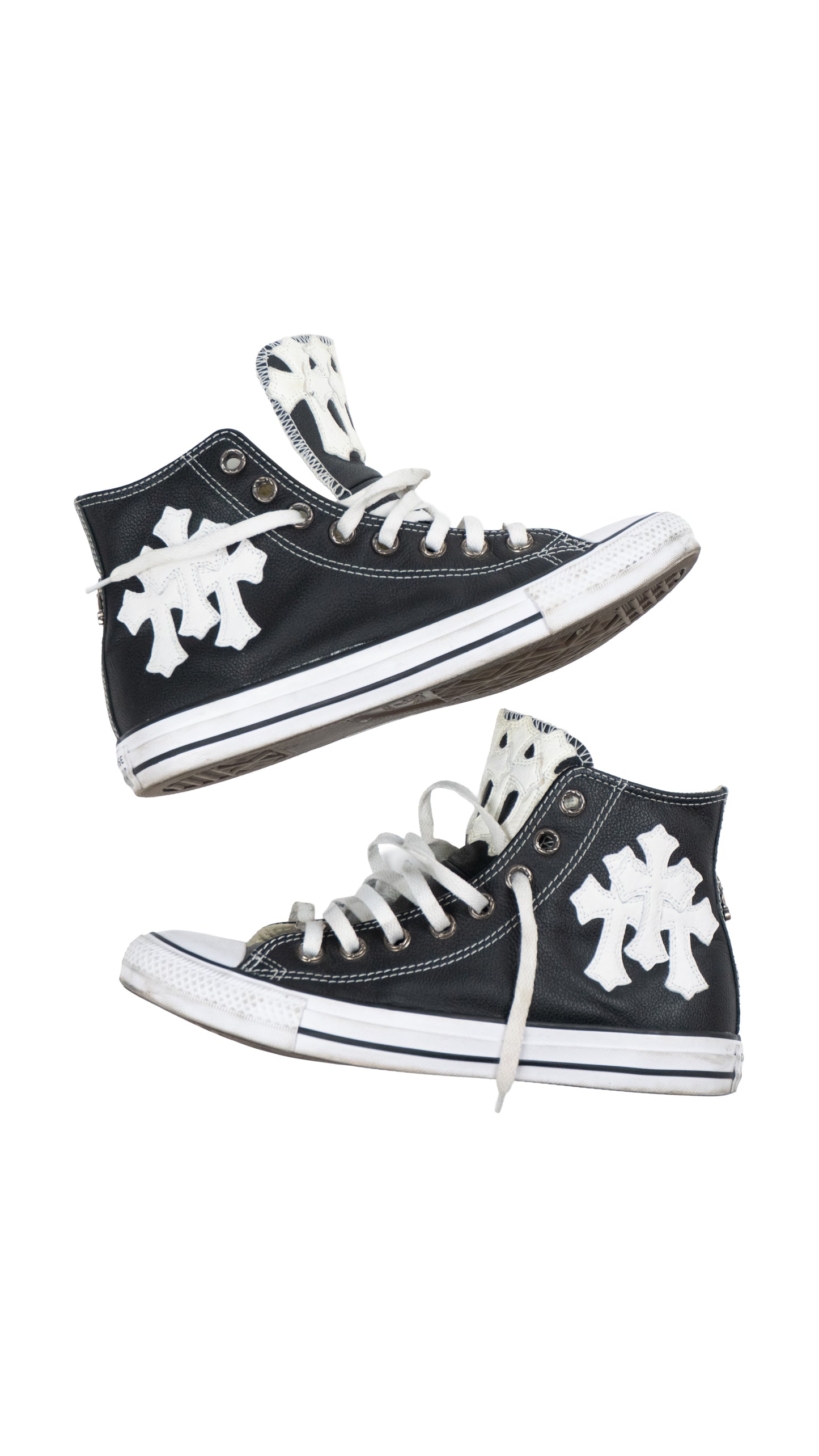 White Cross Patch Converse Chuck 70